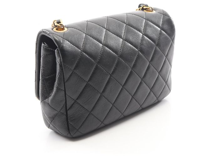 Borsa a tracolla in pelle matelassé Chanel Nero - vista 2