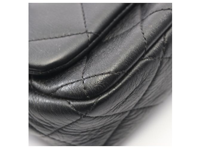 Borsa a tracolla in pelle matelassé Chanel Nero - vista 8