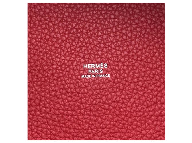Hermès Borsa Hermes Picotin Lock MM in Rouge Casaque Rosso - vista 10