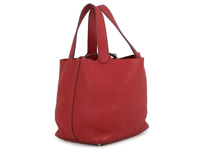 Hermès Borsa Hermes Picotin Lock MM in Rouge Casaque Rosso - vista 2