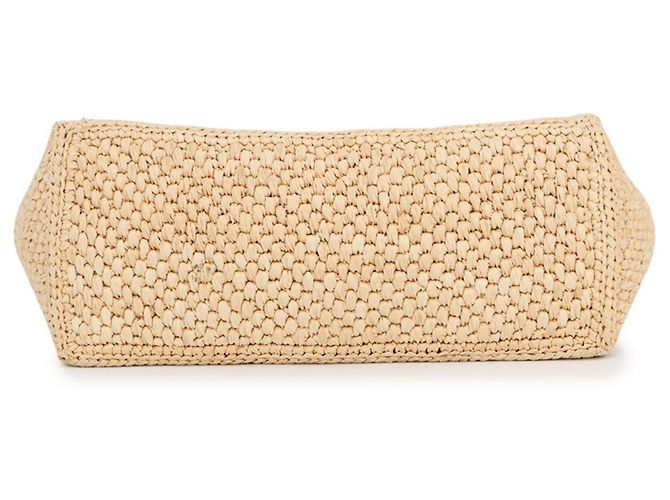 Loewe Font Tote Small Raphia Leder Tasche Mehrfarben Beige - Ansicht 3