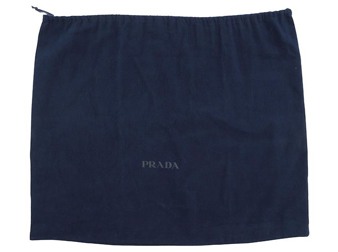 Borsa Tote Prada argento in tela e pelle - vista 16