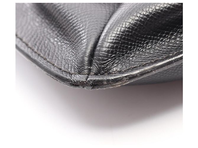 Borsa Tote Chanel in pelle di vitello martellata nera Nero - vista 6