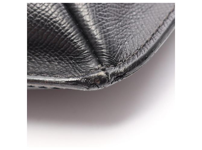 Borsa Tote Chanel in pelle di vitello martellata nera Nero - vista 7