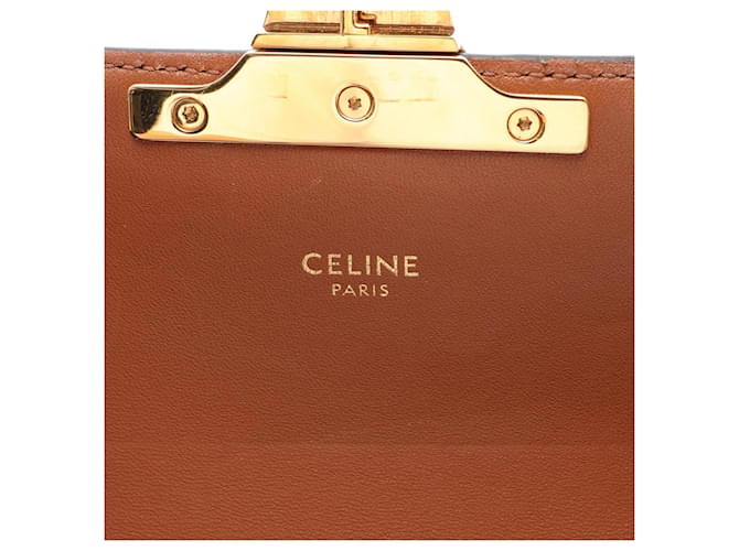 Céline Borsa a Spalla Celine Claude Triomphe Marrone - vista 4