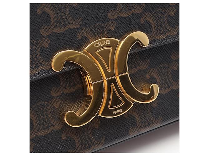 Céline Borsa a Spalla Celine Claude Triomphe Marrone - vista 8