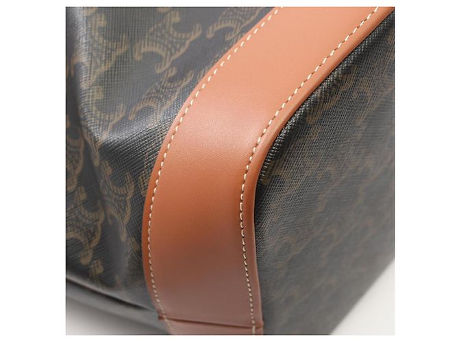 Céline Sac Cabas Celine Medium Triomphe Marron Noir - vue 5