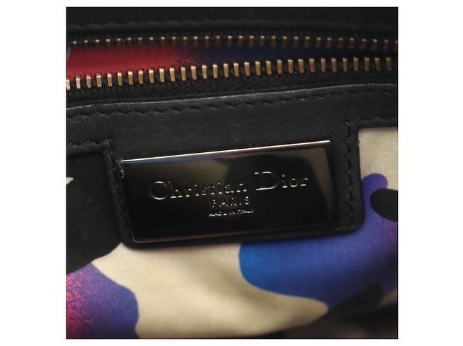 Christian Dior Lady Dior Cannage Handtasche Schwarz - Ansicht 4
