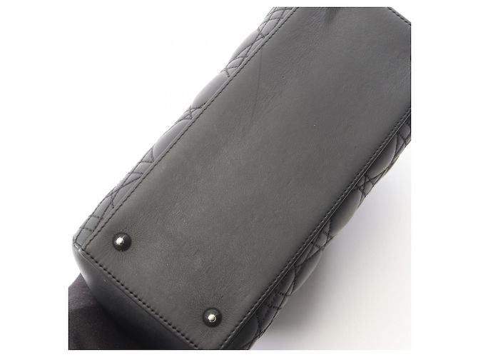 Christian Dior Lady Dior Cannage Handtasche Schwarz - Ansicht 8
