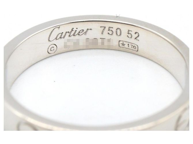 Anello Cartier Mini Love in oro bianco 18K - vista 3