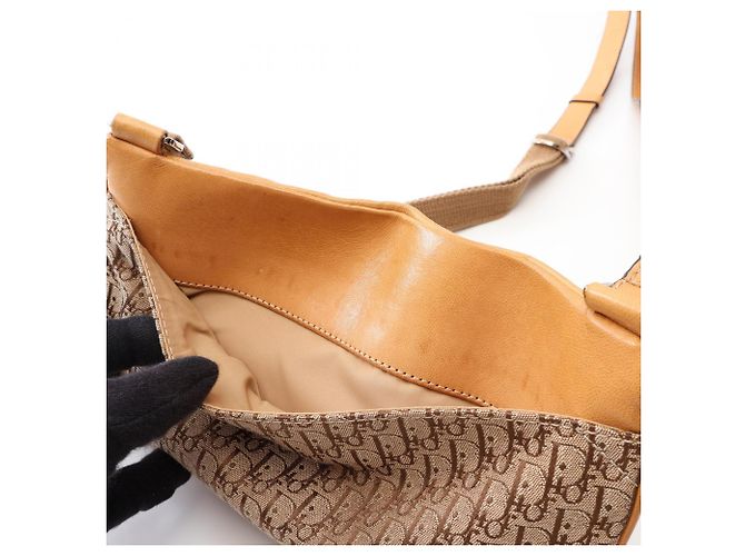 Christian Dior Dior Street Chic Trotter Borsa a Spalla Beige - vista 11