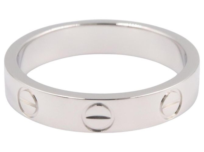 Anello Mini Love di Cartier in oro bianco 18K - vista 2