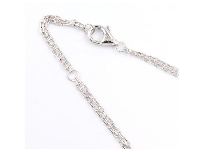 Collana Cartier Love Circle in oro bianco con diamante - vista 5