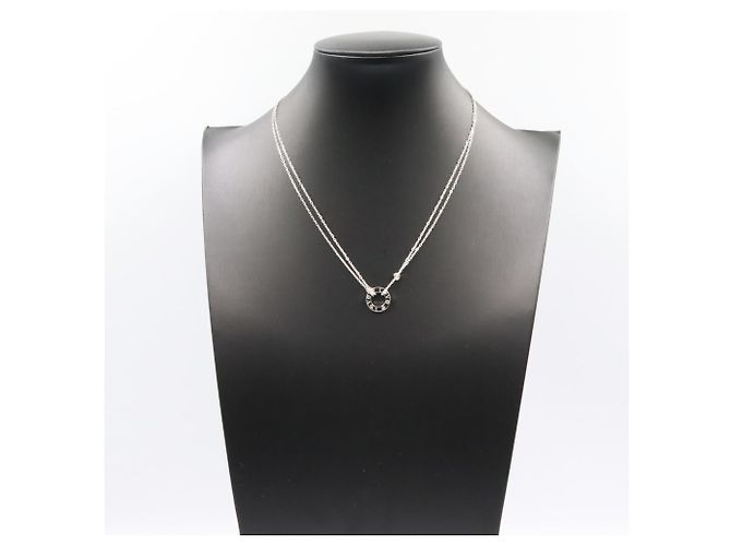 Collana Cartier Love Circle in oro bianco con diamante - vista 6