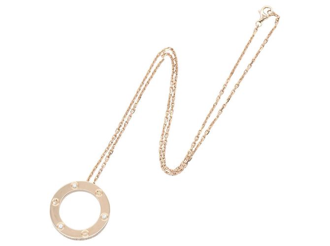 Cartier Collana Love in oro rosa 18K con diamante - vista 2