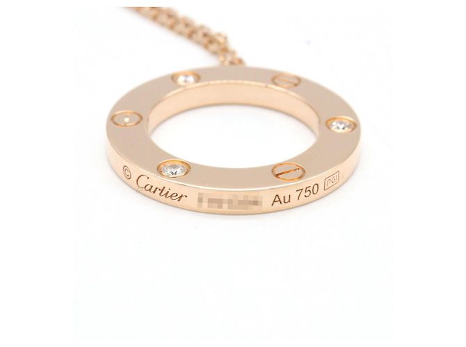 Cartier Collana Love in oro rosa 18K con diamante - vista 3
