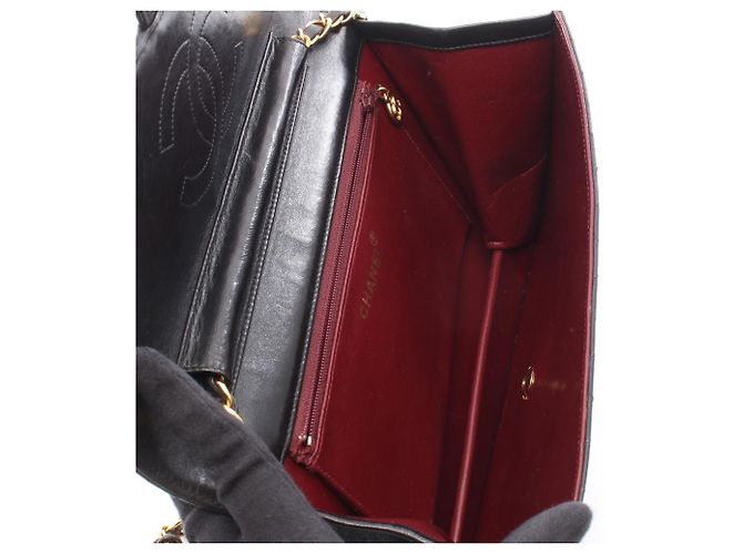 Borsa a Spalla Chanel Matelassé Push-Lock Nero - vista 3