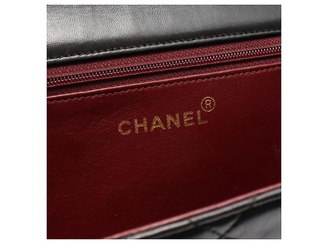 Borsa a Spalla Chanel Matelassé Push-Lock Nero - vista 4