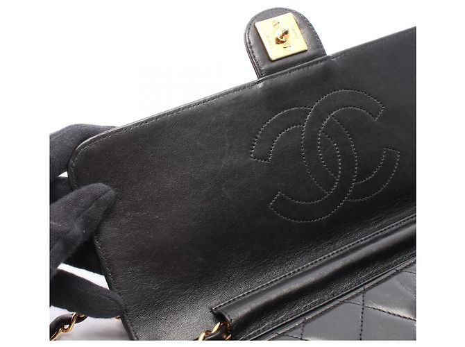 Borsa a Spalla Chanel Matelassé Push-Lock Nero - vista 6