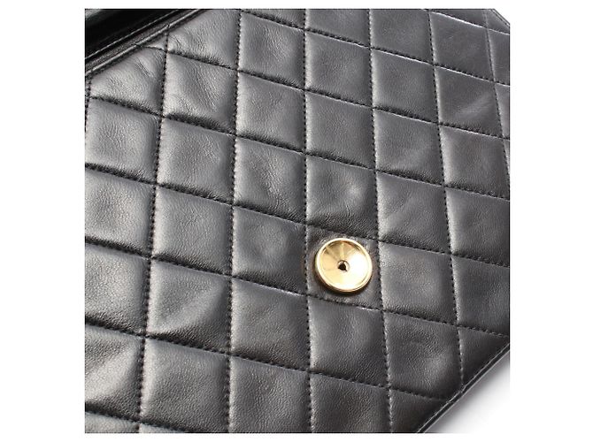 Borsa a Spalla Chanel Matelassé Push-Lock Nero - vista 7