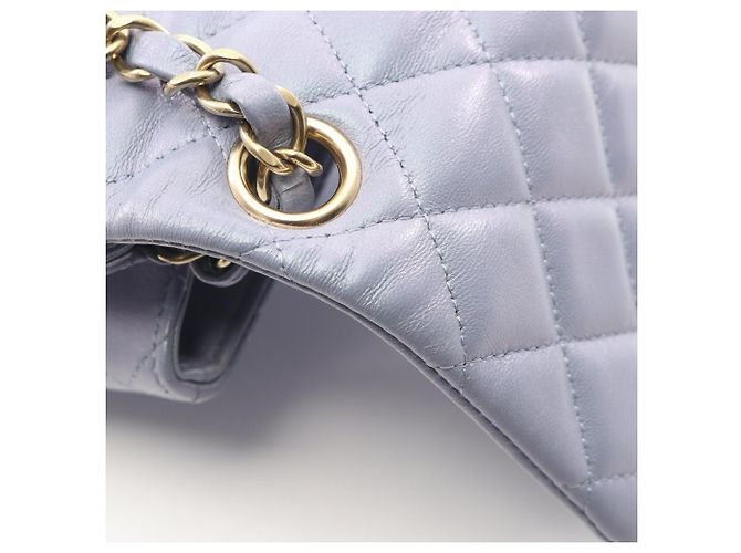 Borsa a tracolla Chanel Mini Matelassé Metallic Blu - vista 6