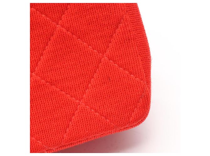 Borsa a Spalla Chanel Mini Matelassé Rosso - vista 10