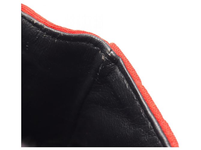 Borsa a Spalla Chanel Mini Matelassé Rosso - vista 6