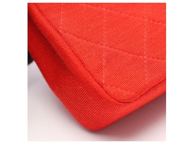 Borsa a Spalla Chanel Mini Matelassé Rosso - vista 9