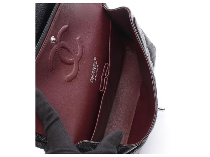 Borsa a tracolla Chanel Matelassé Double Flap Nero - vista 3