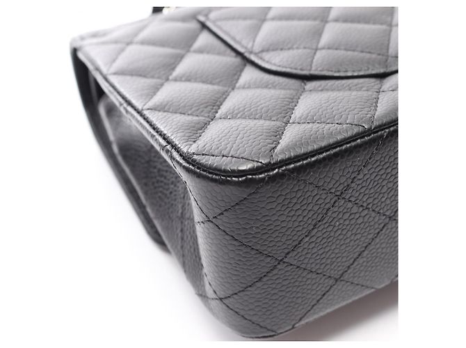 Borsa a Spalla Chanel Matelassé Double Flap Nero - vista 7