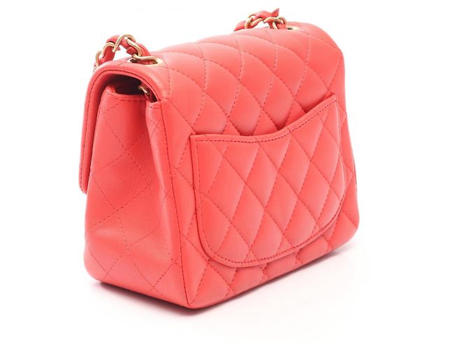 Bolso de Hombro Chanel Mini Matelassé Rosa - vista 2