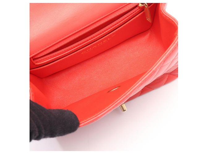 Bolso de Hombro Chanel Mini Matelassé Rosa - vista 3