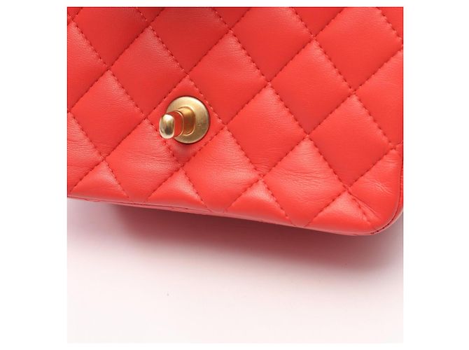 Bolso de Hombro Chanel Mini Matelassé Rosa - vista 9