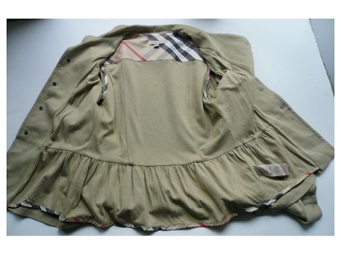 Burberry Giacca Duffle in Cotone per Bambina - Sabbia - 14 Anni Beige - vista 8