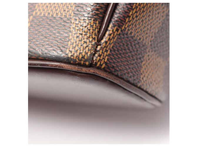 Borsa a Spalla Louis Vuitton Ipanema GM Damier Ebene Marrone - vista 10