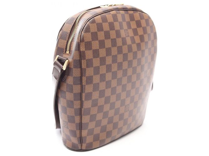 Borsa a Spalla Louis Vuitton Ipanema GM Damier Ebene Marrone - vista 2