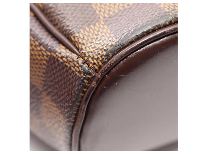 Borsa a Spalla Louis Vuitton Ipanema GM Damier Ebene Marrone - vista 9