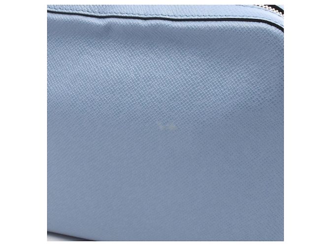 Borsa a tracolla Louis Vuitton Trio Messenger Taigarama Blu - vista 6