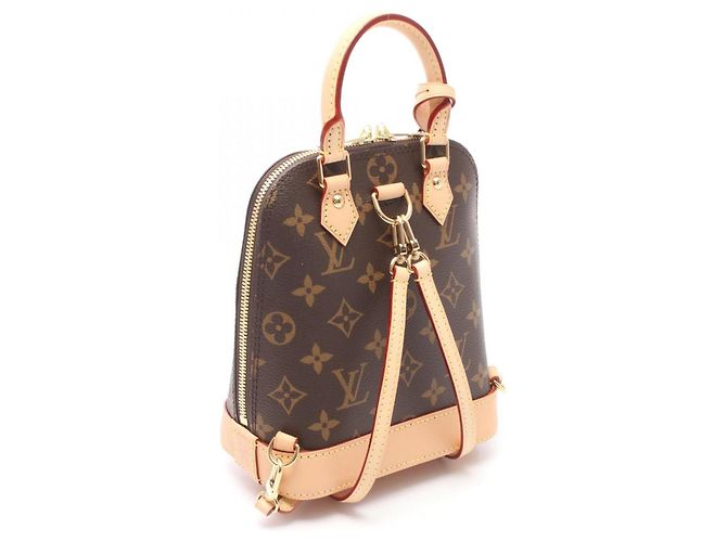 Zaino Louis Vuitton Alma Marrone Monogramma - vista 2
