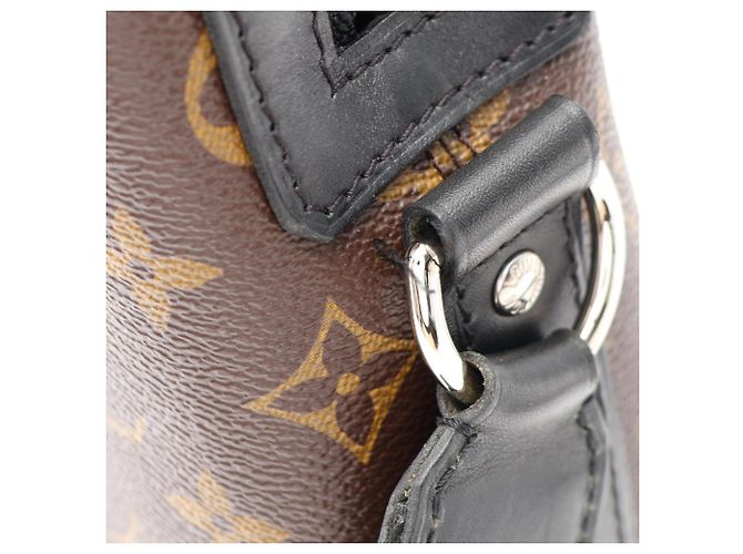Borsa a tracolla Louis Vuitton Torres PM Monogram Macassar Marrone Nero Monogramma - vista 10