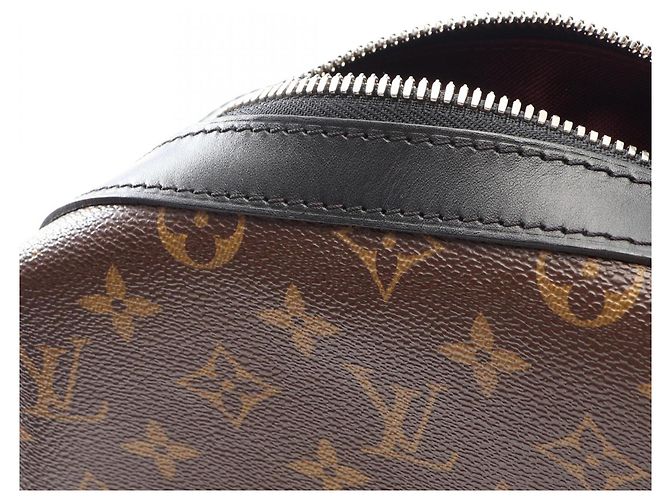 Borsa a tracolla Louis Vuitton Torres PM Monogram Macassar Marrone Nero Monogramma - vista 11