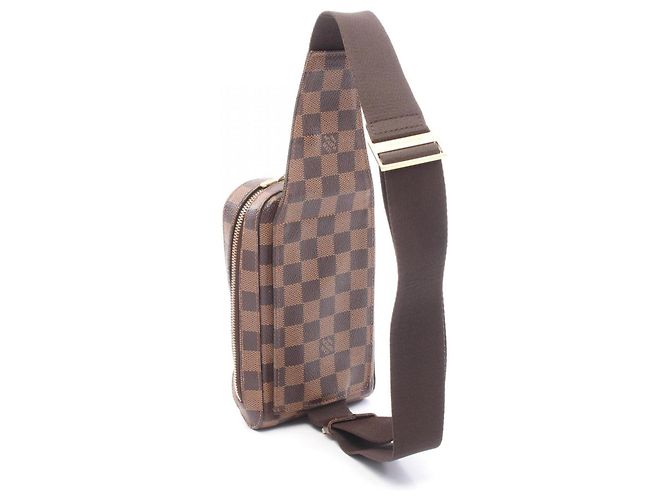 Marsupio Louis Vuitton Geronimos Marrone Damier ebene - vista 2