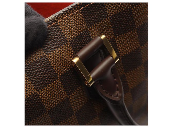 Louis Vuitton Sac Plat Damier Ebene Tote Bag Marrone - vista 10