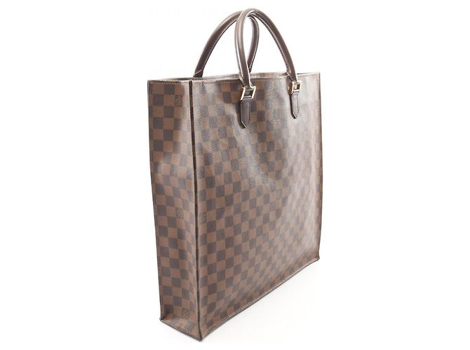 Louis Vuitton Sac Plat Damier Ebene Tote Bag Marrone - vista 2