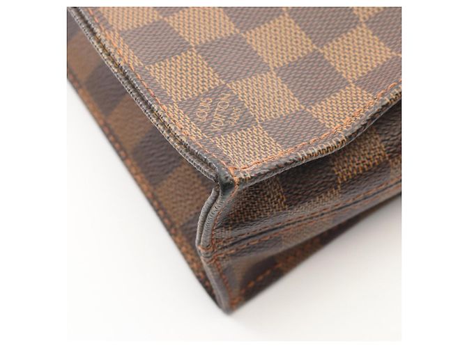 Louis Vuitton Sac Plat Damier Ebene Tote Bag Marrone - vista 6