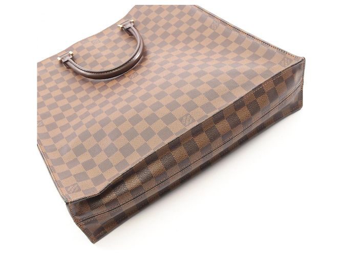 Louis Vuitton Sac Plat Damier Ebene Tote Bag Marrone - vista 7