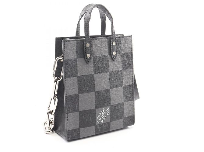 Louis Vuitton Sac Plat XS 2-Way Handbag Noir Damier ebène - vue 2