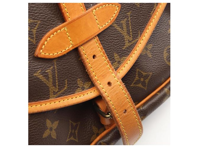 Borsa a Spalla Louis Vuitton Saumur 30 Marrone - vista 10
