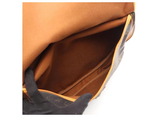 Borsa a Spalla Louis Vuitton Saumur 30 Marrone - vista 4