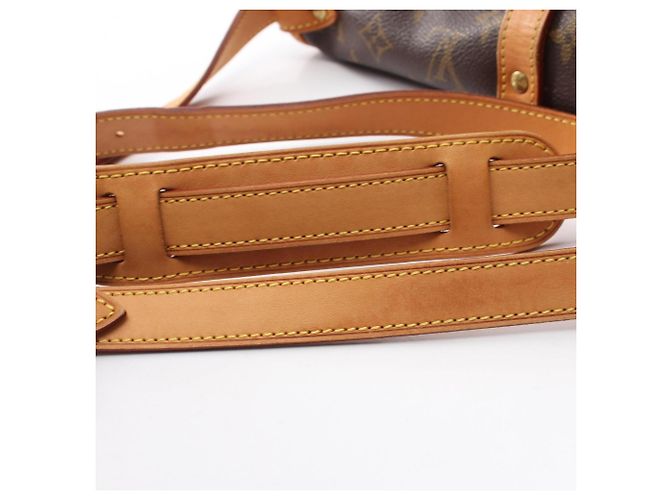 Borsa a Spalla Louis Vuitton Saumur 30 Monogram Marrone - vista 9